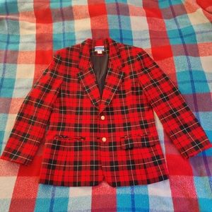 Pendleton tartan plaid blazer vintage